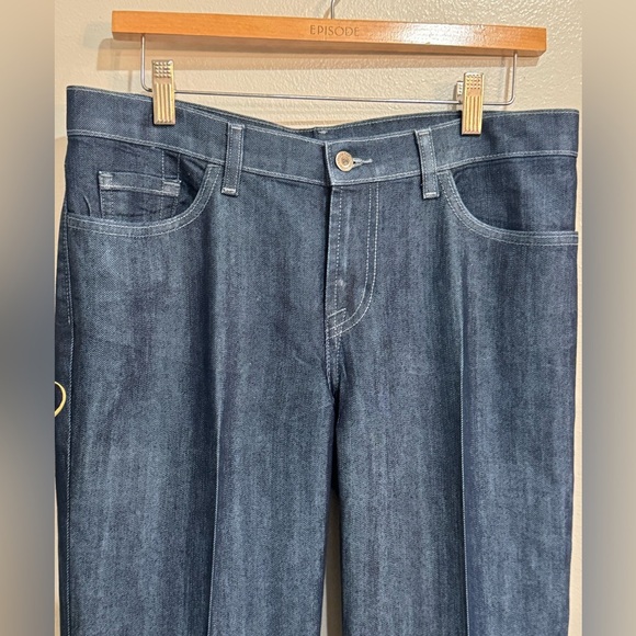 David Kahn Jeanswear USA Blue Denim Low Rise zipper and Button Closure Size 29 - Picture 5 of 10